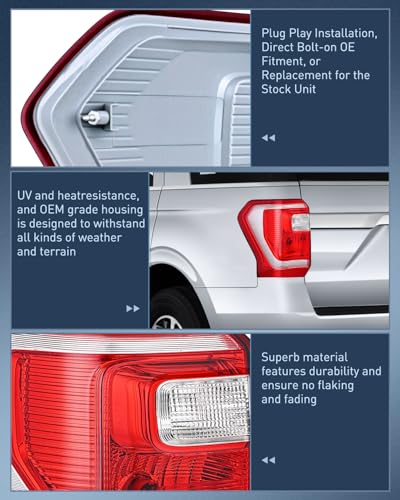 Image of Nilight Taillight Assembly for 2018-2021 Ford Expedition Drive Side