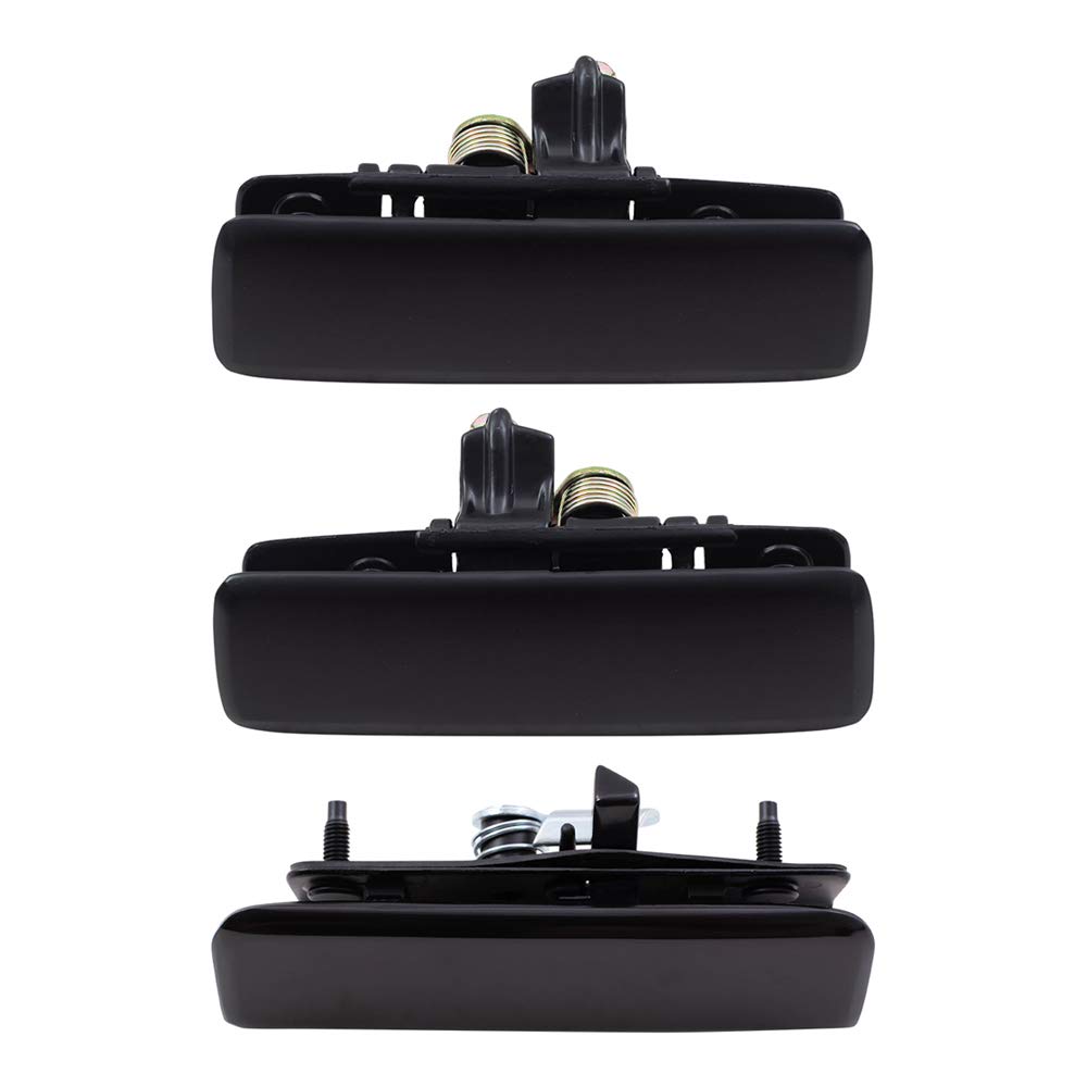 Brock Replacement Front Driver and Passenger Side Outside Door Handle Set and Rear Door Handle Compatible with 1993-2005 Astro Without Liftgate