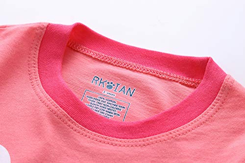 Image of Koian Little Girls' Short Pajamas Sets Toddler PJS Cotton Kids Sleepwears