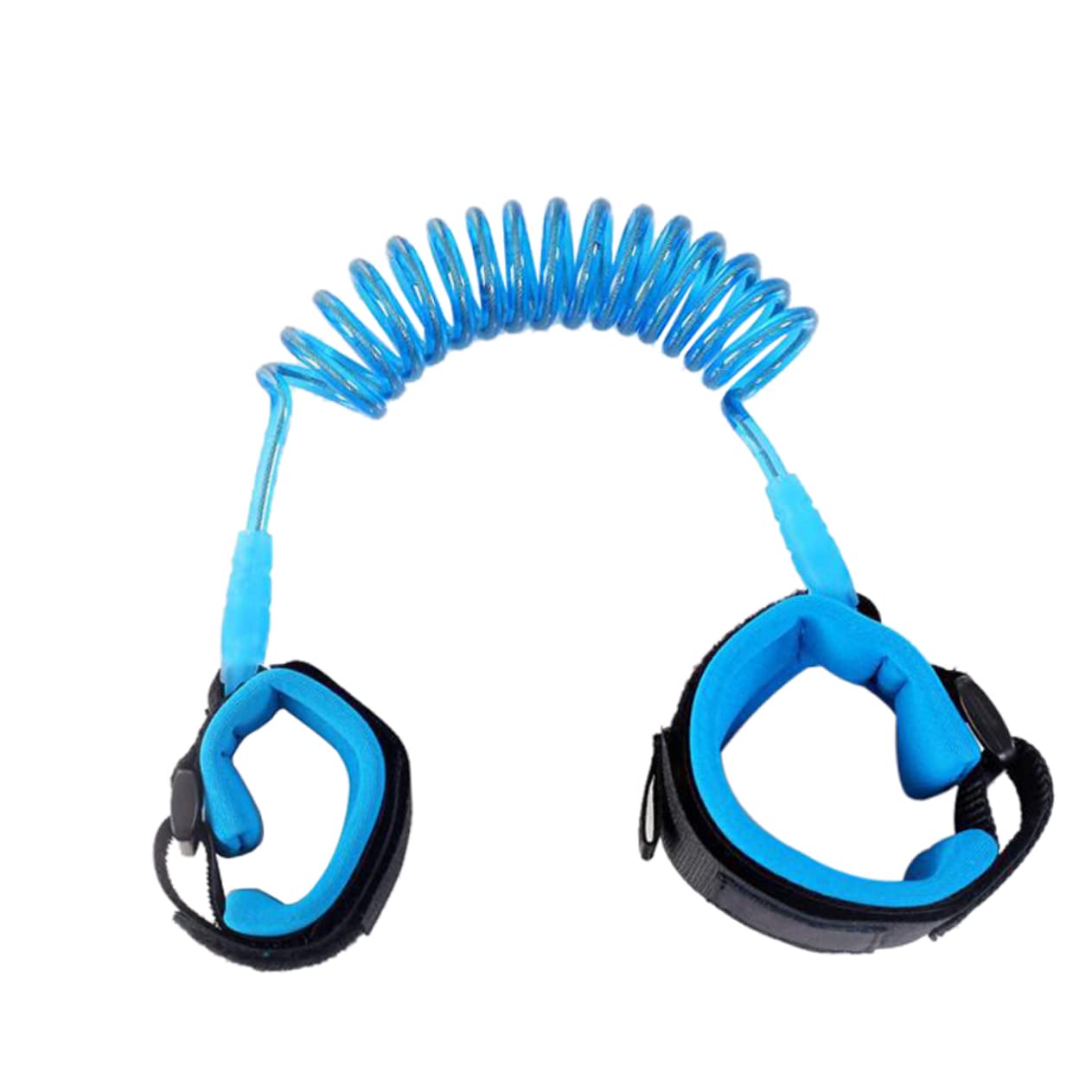 Toddmomy 1.5M Safety Harness Lost Belt Blue Comfortable Wrist Link Traction Rope for Shopping Parks and Outdoor Activities