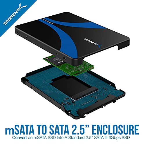Adaptador caja externa aluminio mSATA a SATA 2.5'' USB 3.0 miniatura 4