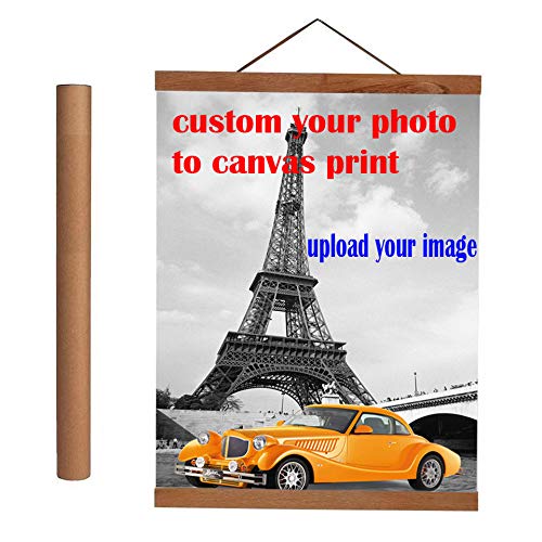 Poster Frame-Wood Magnetic Frame Hanger-custom your photo into canvas print-turn