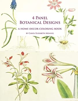 Paperback 4 Panel Botanical Designs: A Home Decor Coloring Book