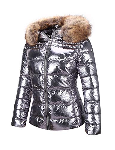 Giolshon Piumino Donna Metallizzato Lucido