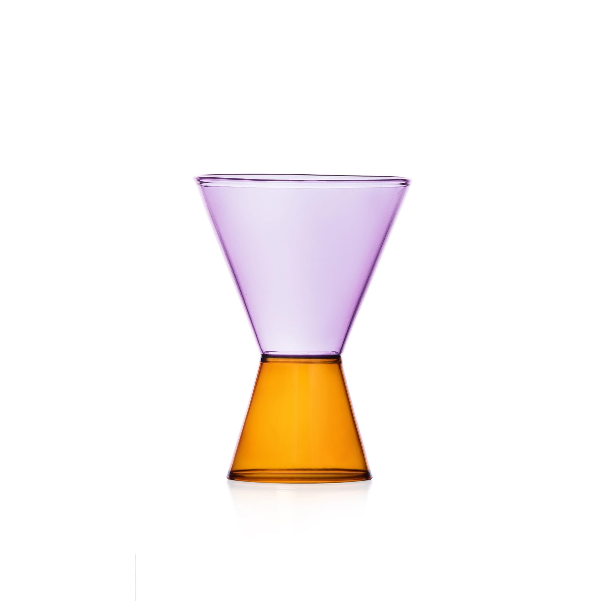 Ichendorf Milano Glass Amber - Lilac, Travasi Collection, 25 cl, Borosilicate Glass, Handmade
