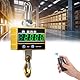 Ovshnrr Kranwaage 2000kg, Crane Scale Digital 2T, Schwere Industrie Hängewaage, LED Bildschirm Wiederaufladbare mit Fernbedienung, für Industrielle und Bauernhof Präzisionsmaschinen