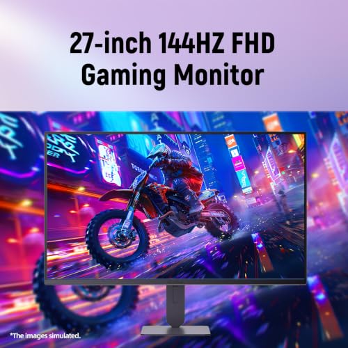 Image of LG 27 inch Ultragear Gaming Monitor, FHD 1080p IPS Display, 144Hz Refresh Rate, 1ms MBR, HDR10, NVIDIA G-Sync Compatible & AMD FreeSync, 99% sRGB, Built-in Speakers, HDMI & DP, Height & Tilt Adjustable