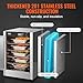 VEVOR Hot Box Food Warmer, 5-Tier Concession Warmer with Water Tray, 5 Pans, Single-Door and Adjustable Shelves, Stainless Steel Food Warmer Cabinet, Ideal for Storing Pizza, Chicken, Restaurant