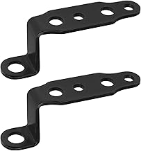 2pcs Rearview Mirror Spotlight Extension Bracket Spotlight Mount Bracket Rearview Mirror Light Extension Holder for Motorcycles Dirt Bikes Scooters, Black