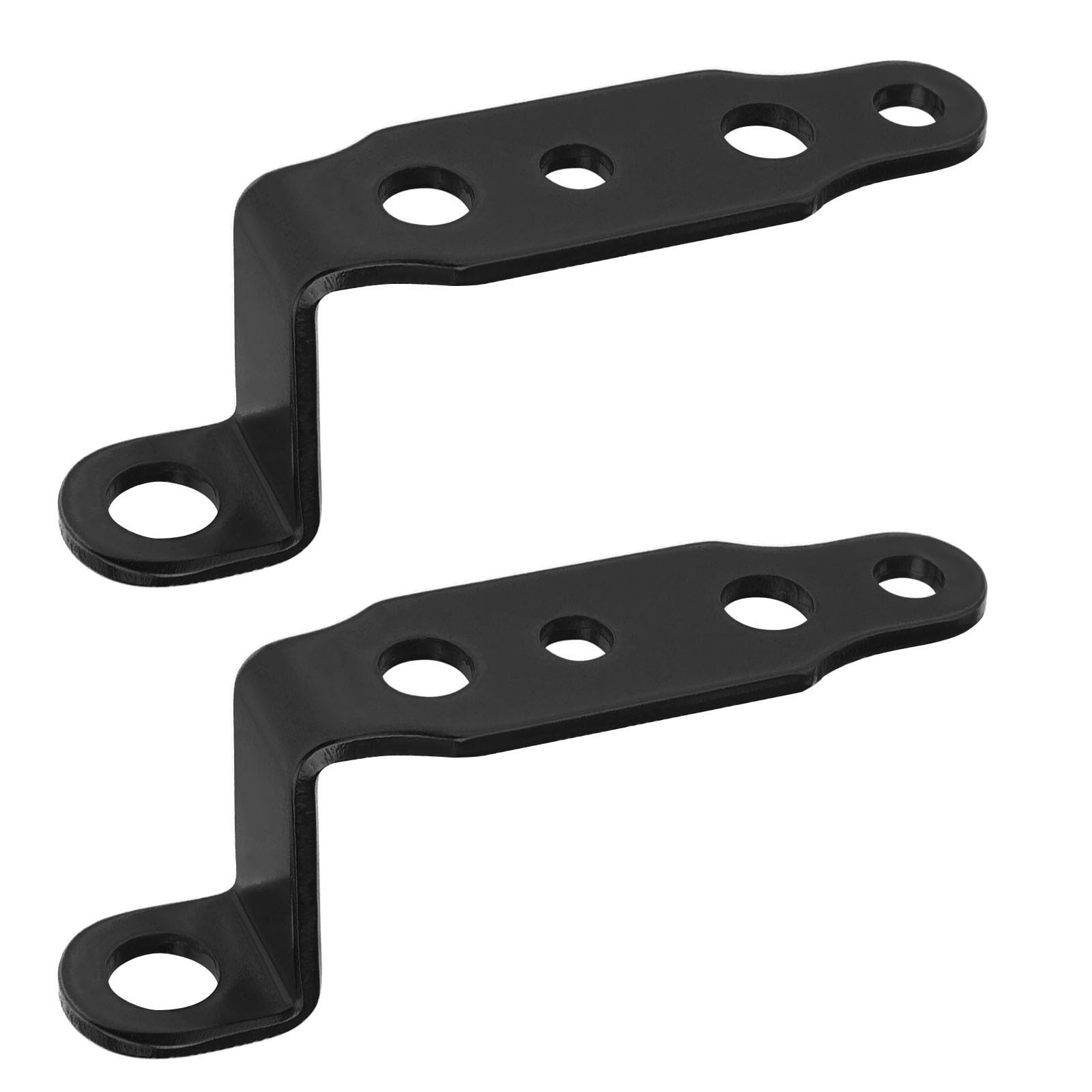 The Lord of the Tools 2pcs Rearview Mirror Spotlight Extension Bracket Spotlight Mount Bracket Rearview Mirror Light Extension Holder for Motorcycles Dirt Bikes Scooters, Black