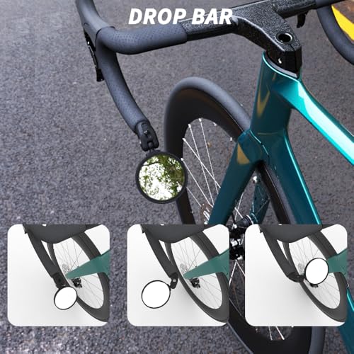 BriskMore Black Convex Rearview Mirrors