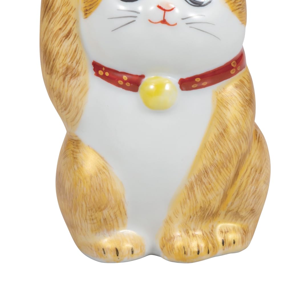Amazon.co.jp: 九谷焼いわたや 3号招き猫・金彩毛描 K8-1445 : ホーム