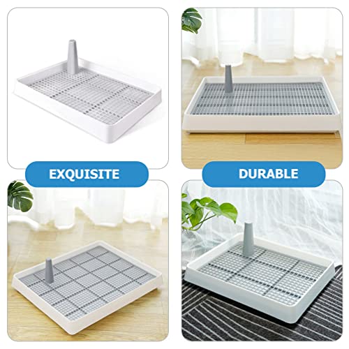 Image of Portable Toilet, Dog Training Pads Pet Toilet Dog Pee Pad Holder Puppies Potty Mesh Grate Pee Holder Portable Litter Box for Small Medium s Puppy Rabbit
