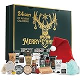 Advent Calendar for Adults Rinse & Robust Christmas Gifts for Men Advent Skincare Calendar Countdown Calendar 24PCS 2025 Beauty Advent Calendar Beard Care Set for Men