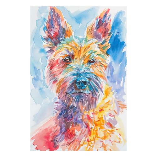 Berger Picard dog canvas
