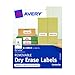 Avery Removable Avery Dry Erase Labels, 1.25 x 3.5-Inches, Pack of 16 (40164)