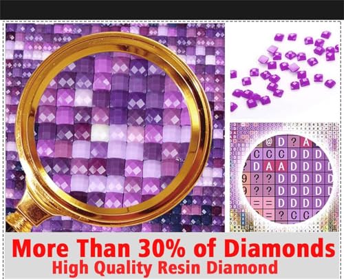 Broderie Diamant Fleur d'Oranger avec Strass Carrés Alignés - 5
