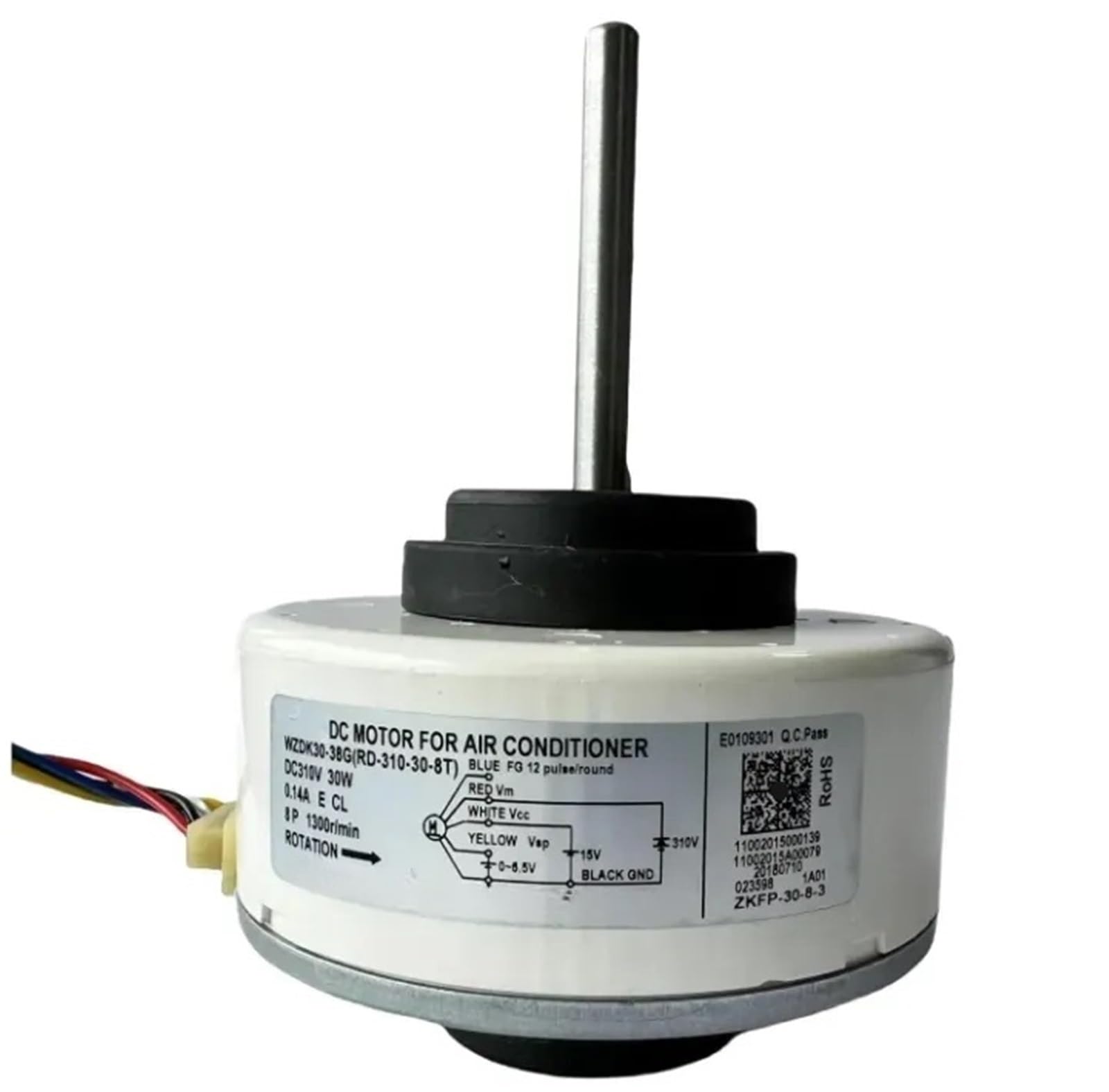 10er-Pack WZDK30-38G Klimaanlagenmotor RD-310-30-8T Bürstenloser DC-Lüftermotor, 30-W-Inverter-Klimaanlagenmotor DC-Motor