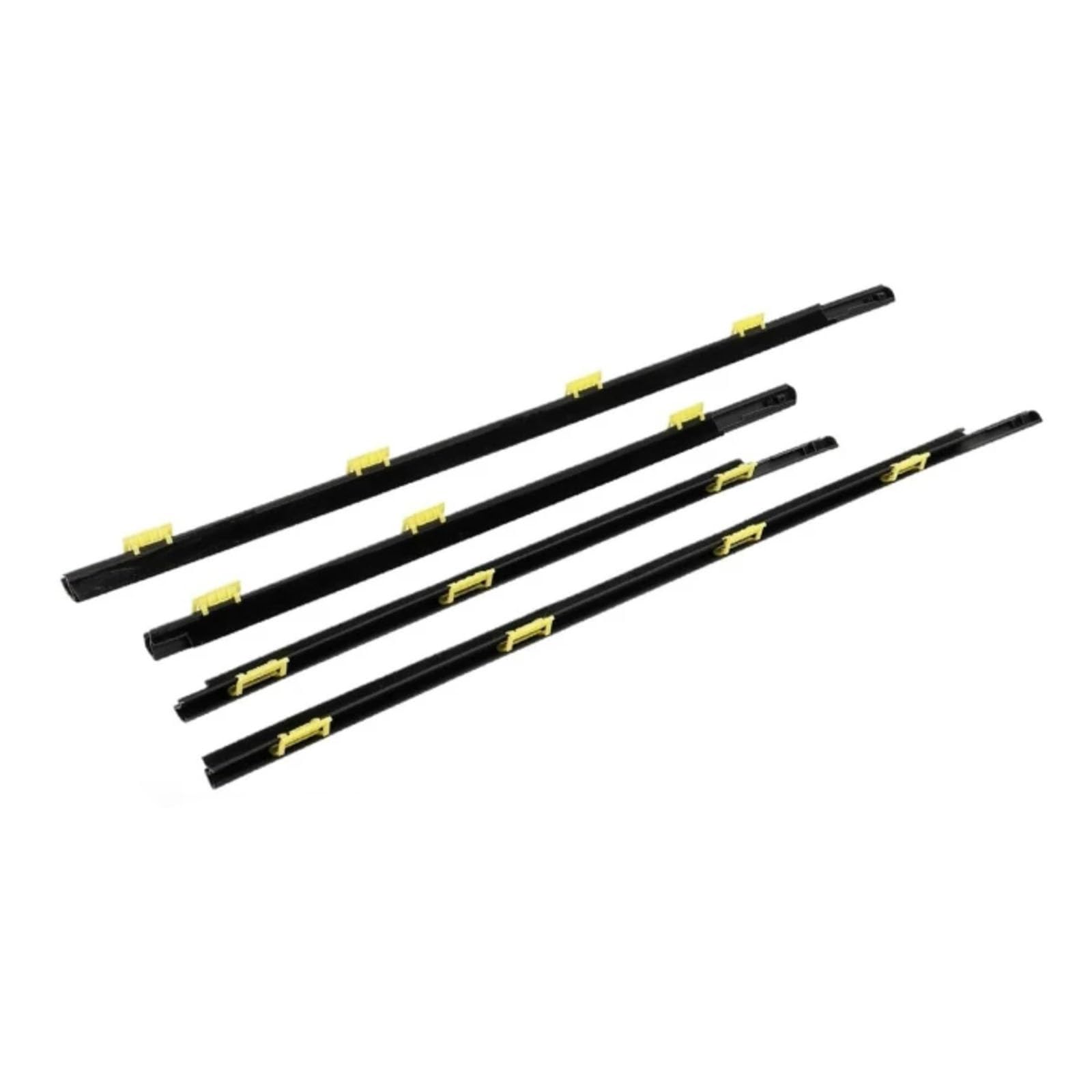 Glilar One Color Automotive Window Seals For Crv 2002‑2006 4Pcs Window Trim Weatherstrip Seal Strips Glass Moulding Trim 72450Scae01