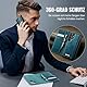 XYGLOW Hülle für Samsung Galaxy S25 Ultra 5G 2-IN-1 Abnehmbar Magnetische Handyhülle Premium PU Lederhülle Kabellos Laden Kartenfach Standfunktion RFID Klapphülle für Galaxy S25 Ultra Case - Blaugrün