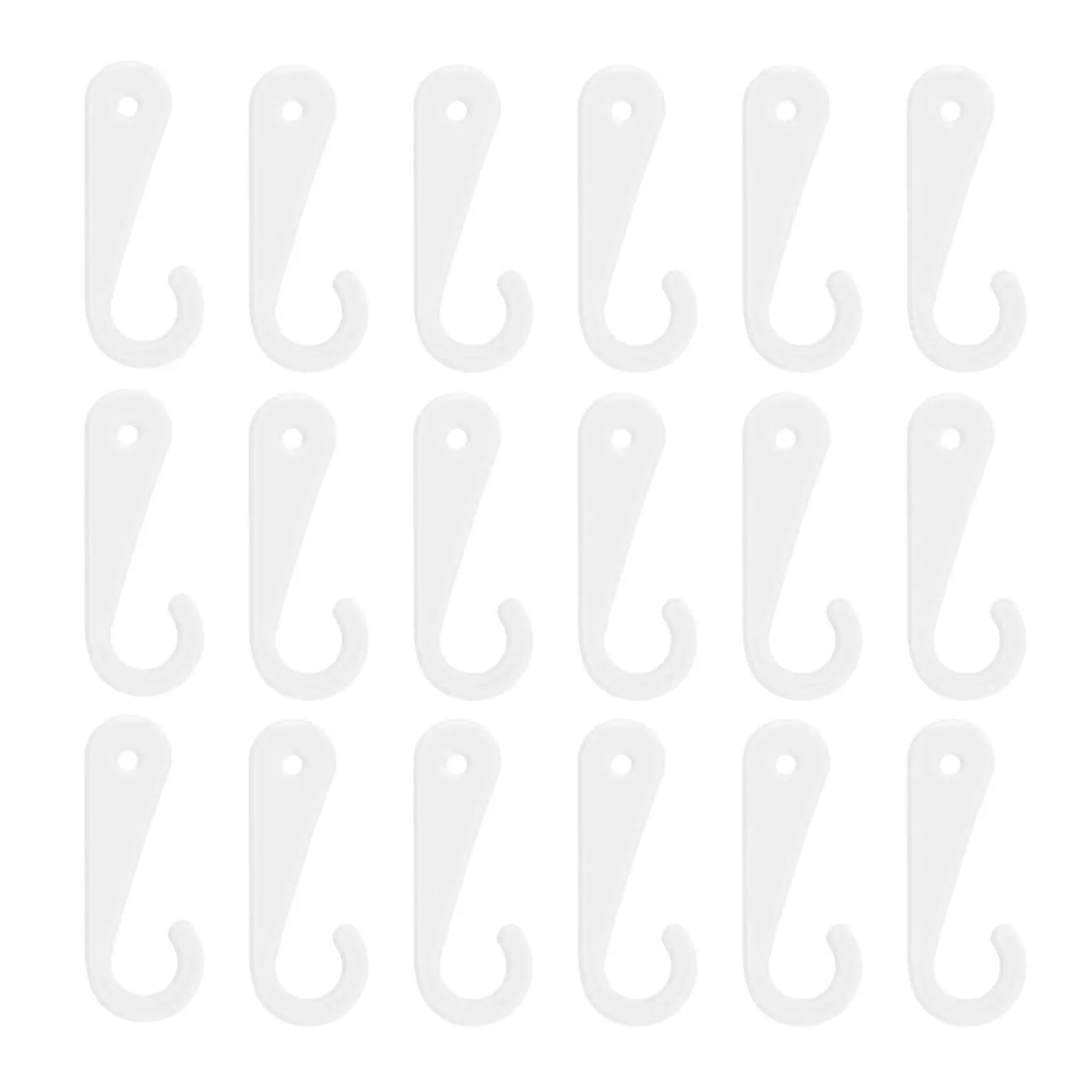Vaeltor One Color 1000Pcs Sock Display Hooks Plastic J Hooks Transparent Retail Hangers For Socks Hats Scarves Gloves Organizing Display
