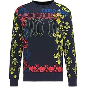 Carlo Colucci Heren Barok Sweatshirt, Navy