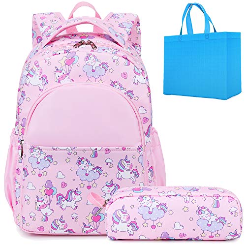 Mochila para niños Unicornio para Niña Mochilas de jardín de Infantes 2 en 1 Set Resistente