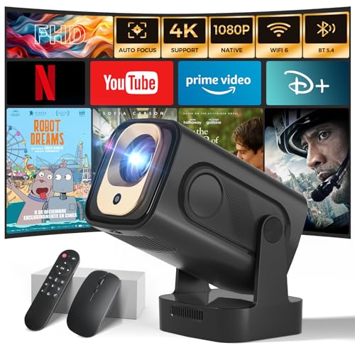 Proyector Auto Focus 1080p Nativo Apps Integradas Proyector 4k Auto Correction Wifi 6 Bluetooth 5.4 Mini Proyector Portátil Compatible Con Hdmi Tv Stick Memory Stick Laptop, Negro Proyector Auto Focus 1080p Nativo Apps Integradas Proyector 4k Auto Correction Wifi 6 Bluetooth 5.4 Mini Proyector Portátil Compatible Con Hdmi Tv Stick Memory Stick Laptop, Negro