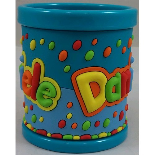 Tazza in plastica con nome daniele a rilievo