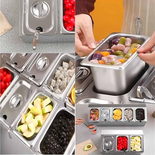 Distributeur de Condiments en Acier Inoxydable de Qualité Supérieure pour Confitures - 5