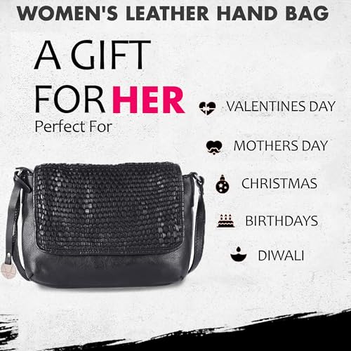 Genuine Leather Crossbody Sling Bags for Women, Bags for Women Trendy Casual Office Bag with Adjustable Strap2