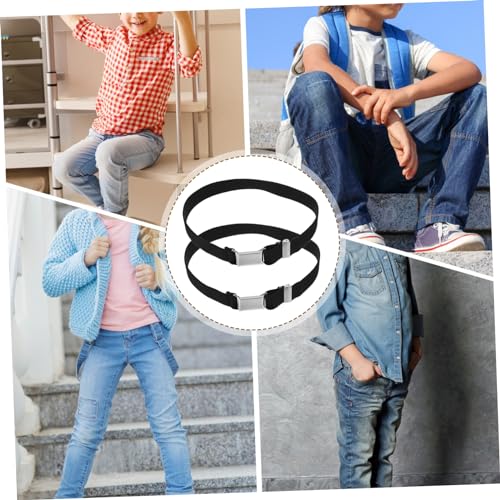 2pcs Adjustable Elastic Waistband Pants Belts for Boys and Girls Polyester Material3