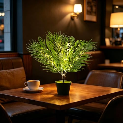 Image of 19.6 inch Artificial Twinkling Tree Light, USB & Battery Operated LED Plant Lamp for Bedroom Office Bar Office Party Decor, Ideal Christmas Birthday Mothers Day Housewarming Gifts for Men Women