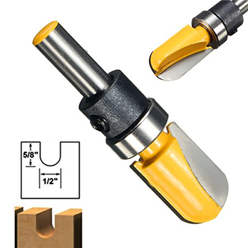 EsportsMJJ Scharnier-Einsteck-Fräser 1/4 Zoll – Für Holz, MDF, Sperrholz, 3/4" Schnittdurchmesser