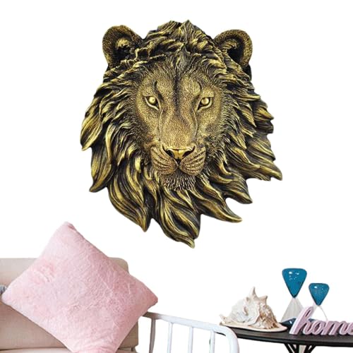 Décor animal décoratif pour salon et art mural tête d'animal en résine