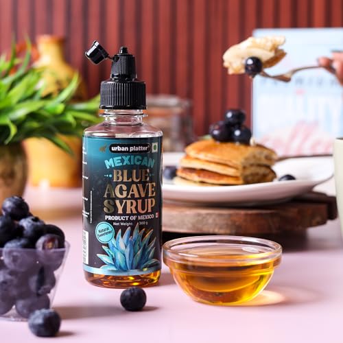 Image of Urban Platter Mexican Blue Agave Syrup, 300g (Plant-Based Sweetener, Refined Sugar Alternative, Easy to Mix in Hot & Cold Recipes)