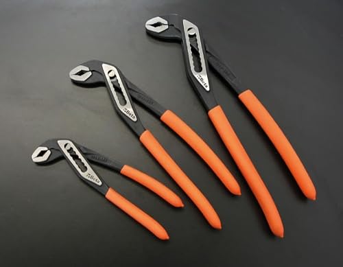 Miniatura 7 de Beta 1048n D3 - Juego De Alicates Ajustables Acero Al Cromo-Vanadio, Bisagra Cerrada, Mango Triangular, Ajustable Hasta Ocho Posiciones, Mangos De Pvc Antideslizantes