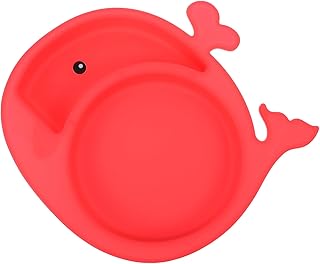 ibasenice Prato De Jantar Descanso De Utensílio De Silicone Prato Infantil Pratos Infantis Pratos Divididos Para Crianças Pratos Divididos Para Crianças Prato De Aderência De Silicone Para