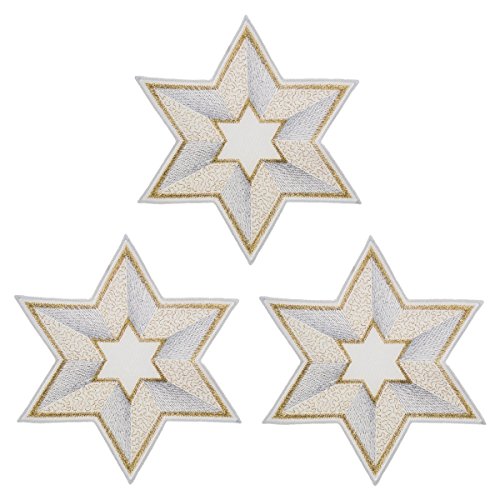 Plauener Spitze Deckchen 'Stern' in verschiedenen Größen und Designs...