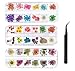 KAHEIGN 96 Pezzi Fiore Essiccato per Unghie, Fiore Secco Reale di Arte Del Chiodo 3D Decorazione per Nail Art Con Parti di Unghie Conservate per Manicure - con Pinzette