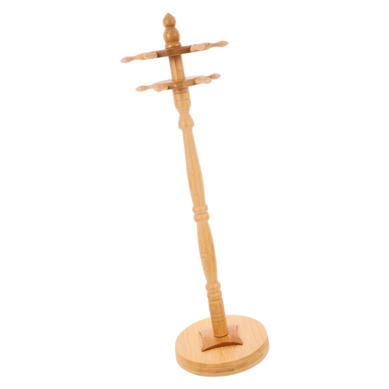 Support pour pinceaux Tofficu en bois naturel avec système de séchage de papeterie