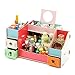 Produktbild Qinlee Holz Kosmetik Aufbewahrungsbox Schubladenart Desktop-Aufbewahrungsbox Lippenstift/Parfüm/Schmuck/Makeup Organizer Kommode Kosmetik Halter (Bunt)