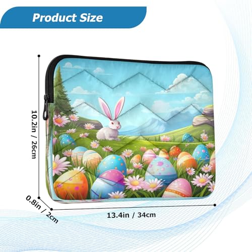 Funda para portátil 13-14 pulgadas con diseño de huevos de Pascua miniatura 3