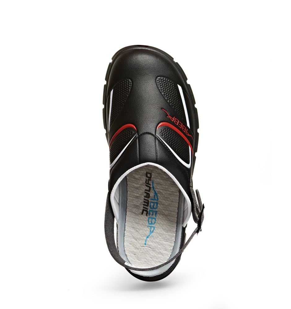 Abeba 7332-41 Dynamic Chaussures sabot Taille 41 Noir/Rouge