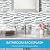 Vamos Tile 10- Sheet Peel and Stick Backsplash Tiles, 12"x12" Light Color Stick on Wall Tiles, Self Adhesive Tile Sticker for Kitchen Backsplash and Bathroom Marble Design