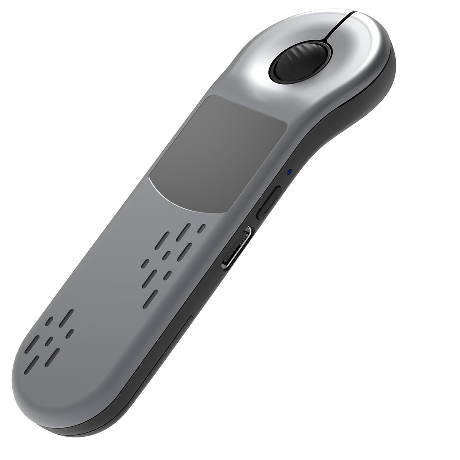 Air Mouse Bluetooth Wiederaufladbarer Presenter mit Touchpad, Fernbedienung für PowerPoint/Keynote/TikTok/Kamera/Kindle App, anwendbar für PC/iOS/Android (Silber)