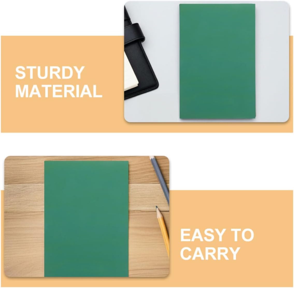 2pcs A5 A4 Printmaking Engraving Plate for PVC Light Green