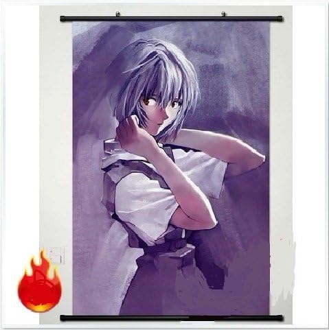 Sexy EVA Evangelion Rei Ayanami Cosplay Anime Fabric Wall Scroll Poster (24"x35") Inches