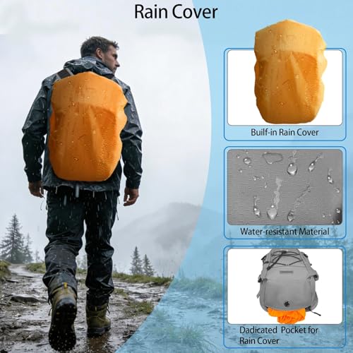 Image of WOLT Hydration Backpack 18L Hiking Water Backpack with 2L Water Bladder for Men Women, Hydration Pack for Running Cycling Biking and Climbing