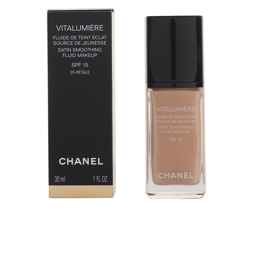 Chanel Vitalumiere Satin Smoothing Fluid Makeup SPF 15 - 30 ml, No.25 Petale